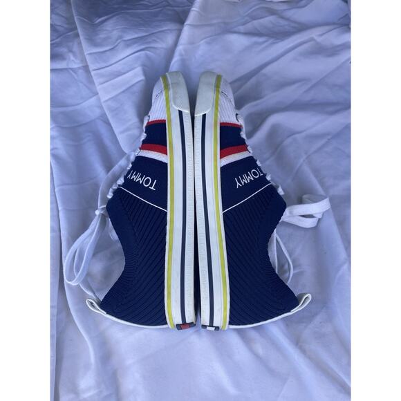 WOMEN'S TOMMY HILFIGER (TWOANA) RIBBED KNIT TEXTILE ATHLETIC SNEAKERS 9.5 - Picture 6 of 8